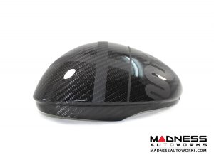 Alfa Romeo Stelvio Mirror Covers - Carbon Fiber- Full Replacements - Alfa Romeo Theme